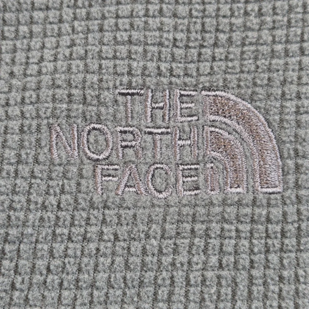 The North Face Dark Green Waffle Knit Quarter Zip Pullover Men's Medium Gorpcore